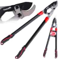 Branch pruner with ratchet and bypass blade 790mm 65Mn PTFE