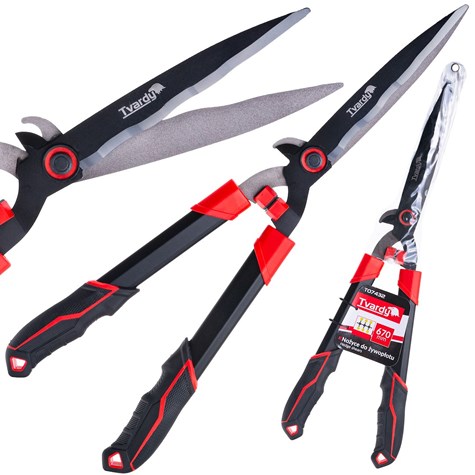 Nożyce do żywopłotu z ostrzem falistym 670mm PTFE (12)