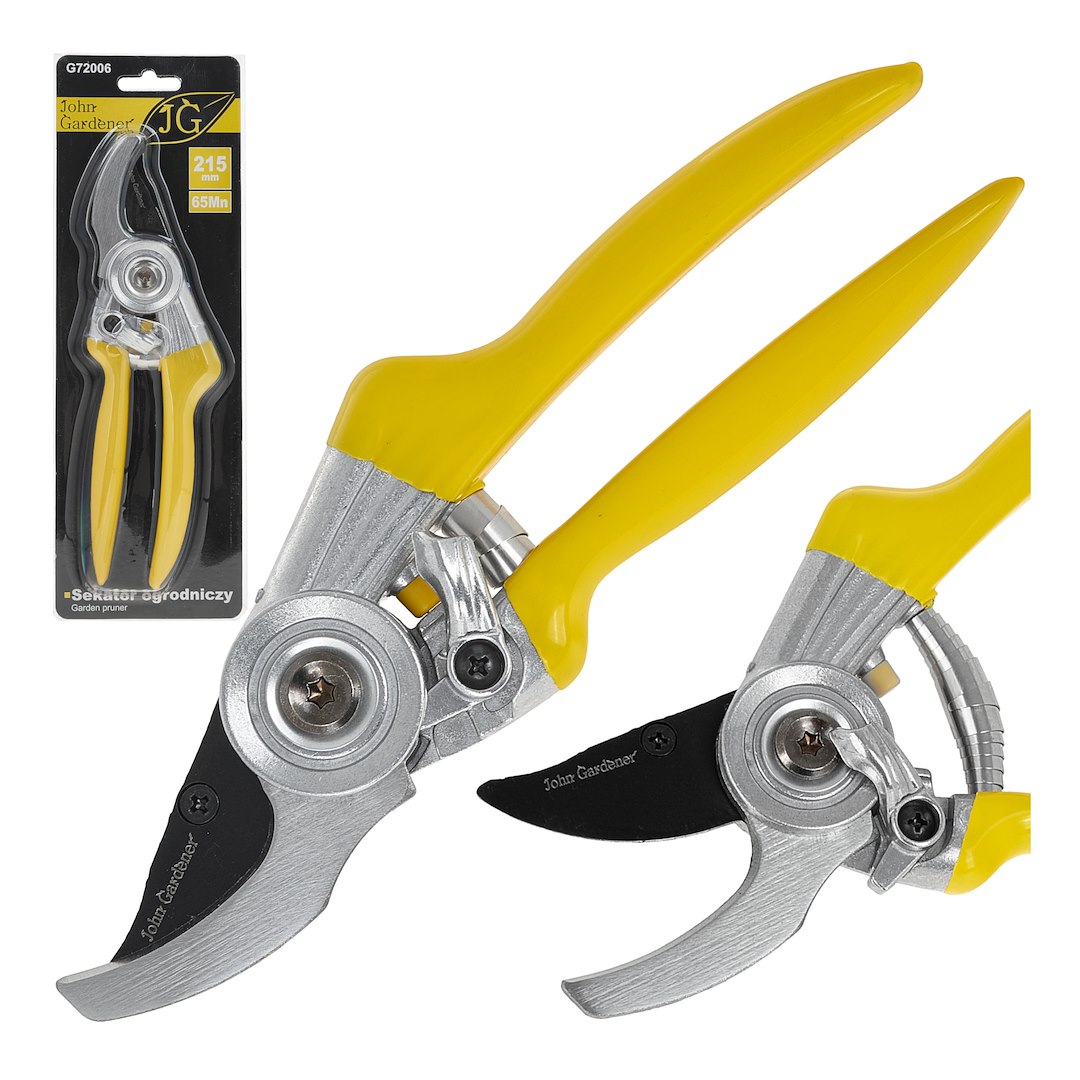 Garden pruner with bypass blade 215mm 65Mn