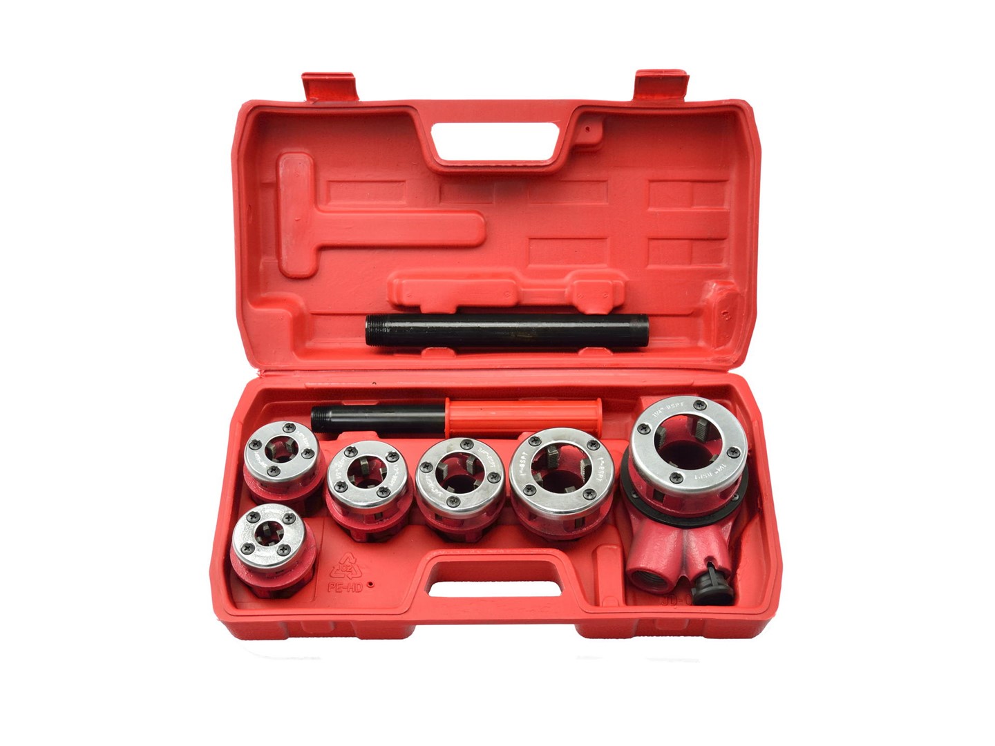 Ratchet Pipe Threading Set 6pcs from 1/4 to 1-1/4 in.