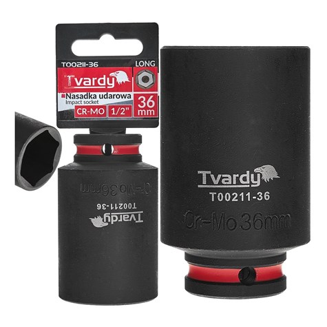 Deep impact socket  1/2  6PT 36mm CR-MO