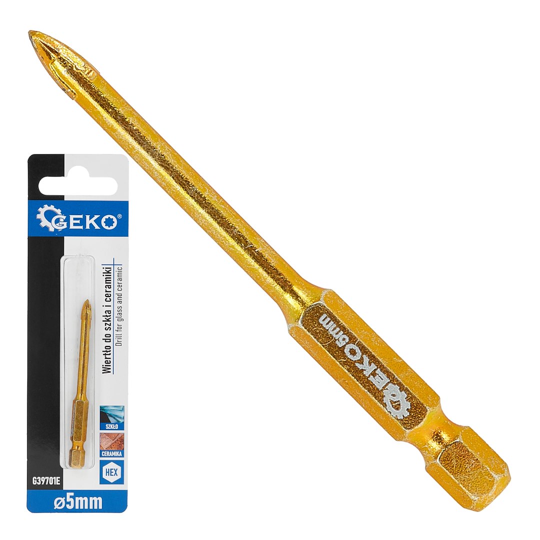 Wiertło do szkła i ceramiki HEX 5mm (500)
