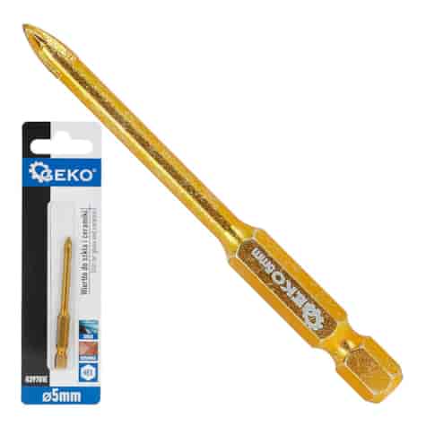 Wiertło do szkła i ceramiki HEX 5mm (500)