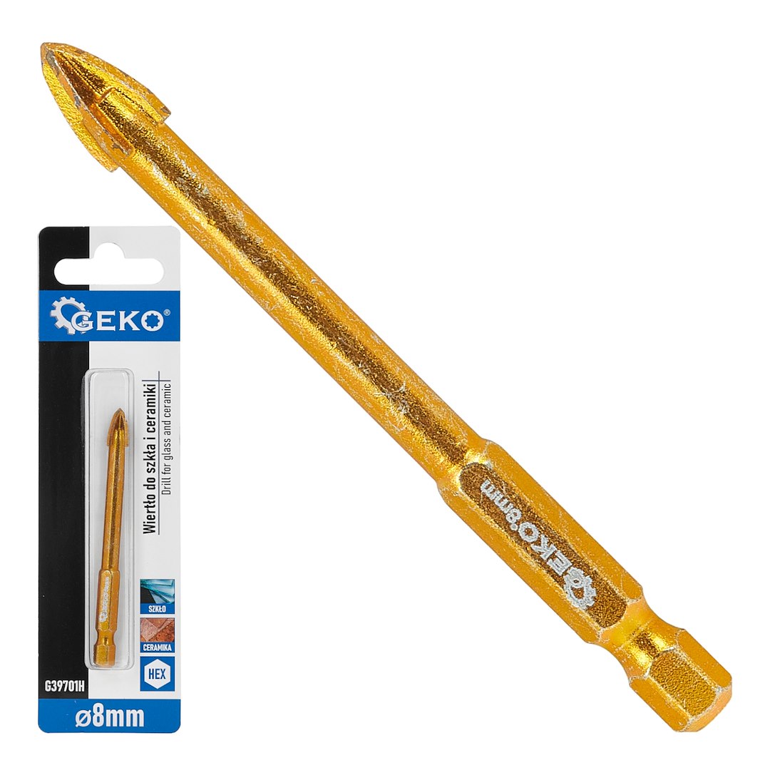 Wiertło do szkła i ceramiki HEX 8mm (500)