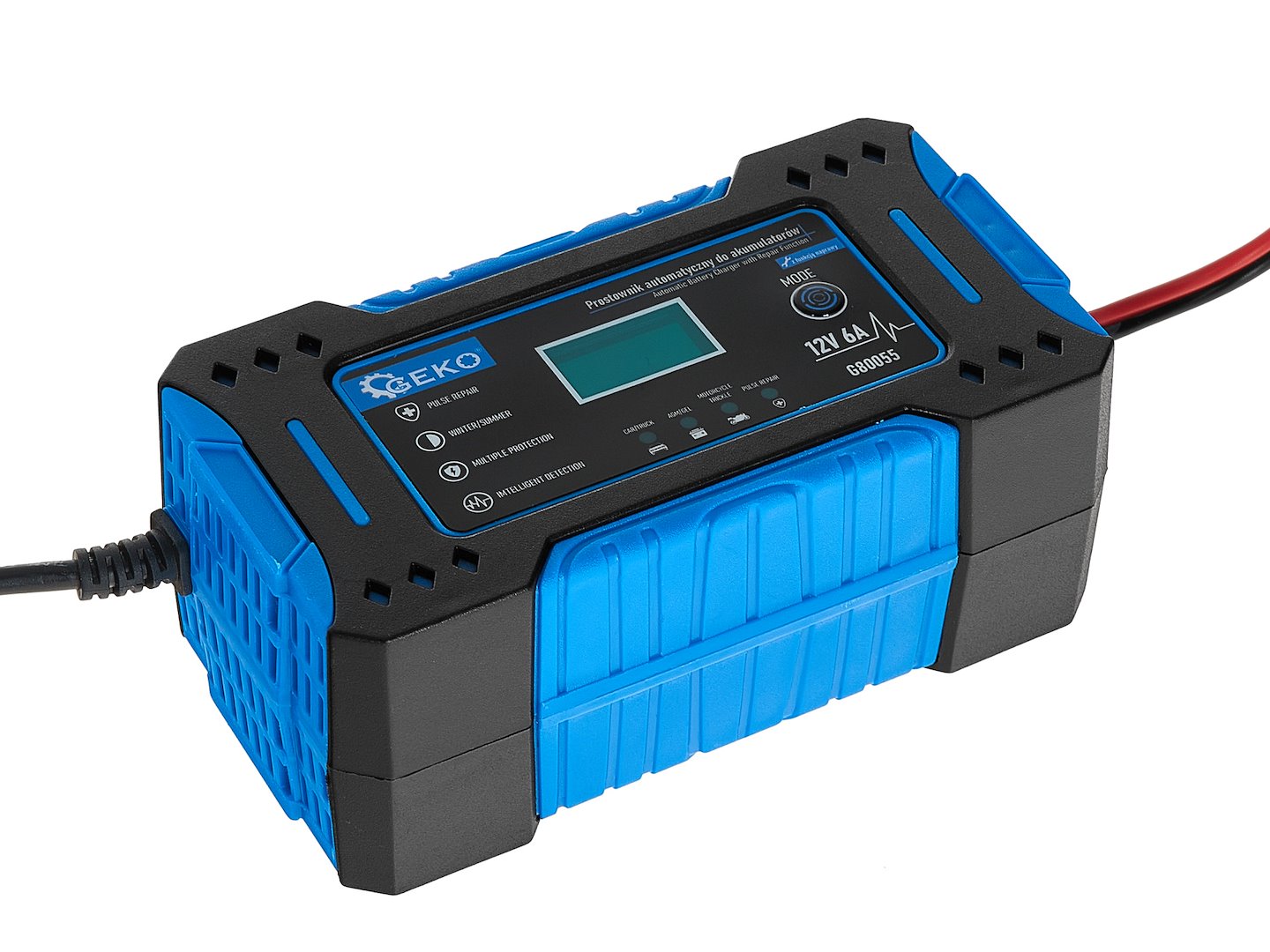 Prostownik automatyczny do akumulatorów z funkcją naprawy 12V 6A (50) 4