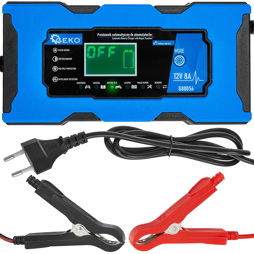12V 8A automatic car charger with battery repair function