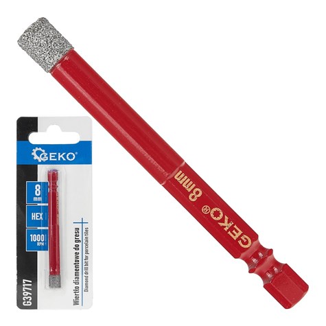 Wiertło diamentowe do gresu 8mm HEX (250)