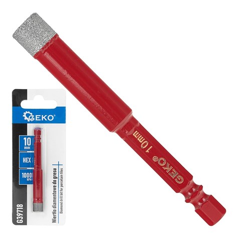 Wiertło diamentowe do gresu 10mm HEX (250)