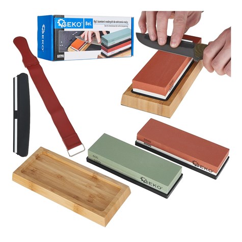 8pcs knife sharpening stones set with angle guide