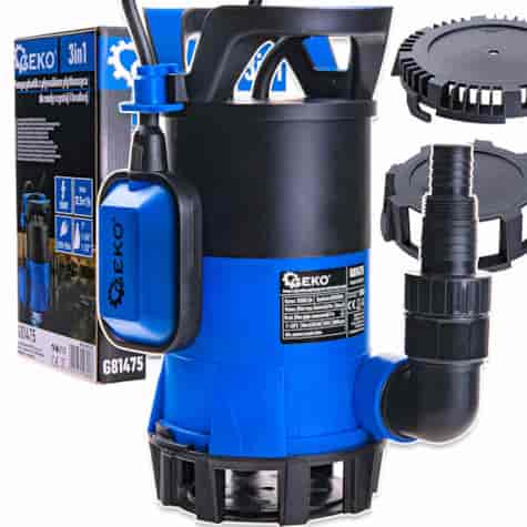 3in1 plastic submersible shallow-suction dirty&clean water pump with float switch 550W