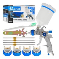 Spray gun HVLP 600ml + 4 nozzles (1.4-1.7-2.0-2.5)