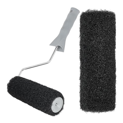 Drywall compound roller with extra roller 18cm 7cm fi-6mm