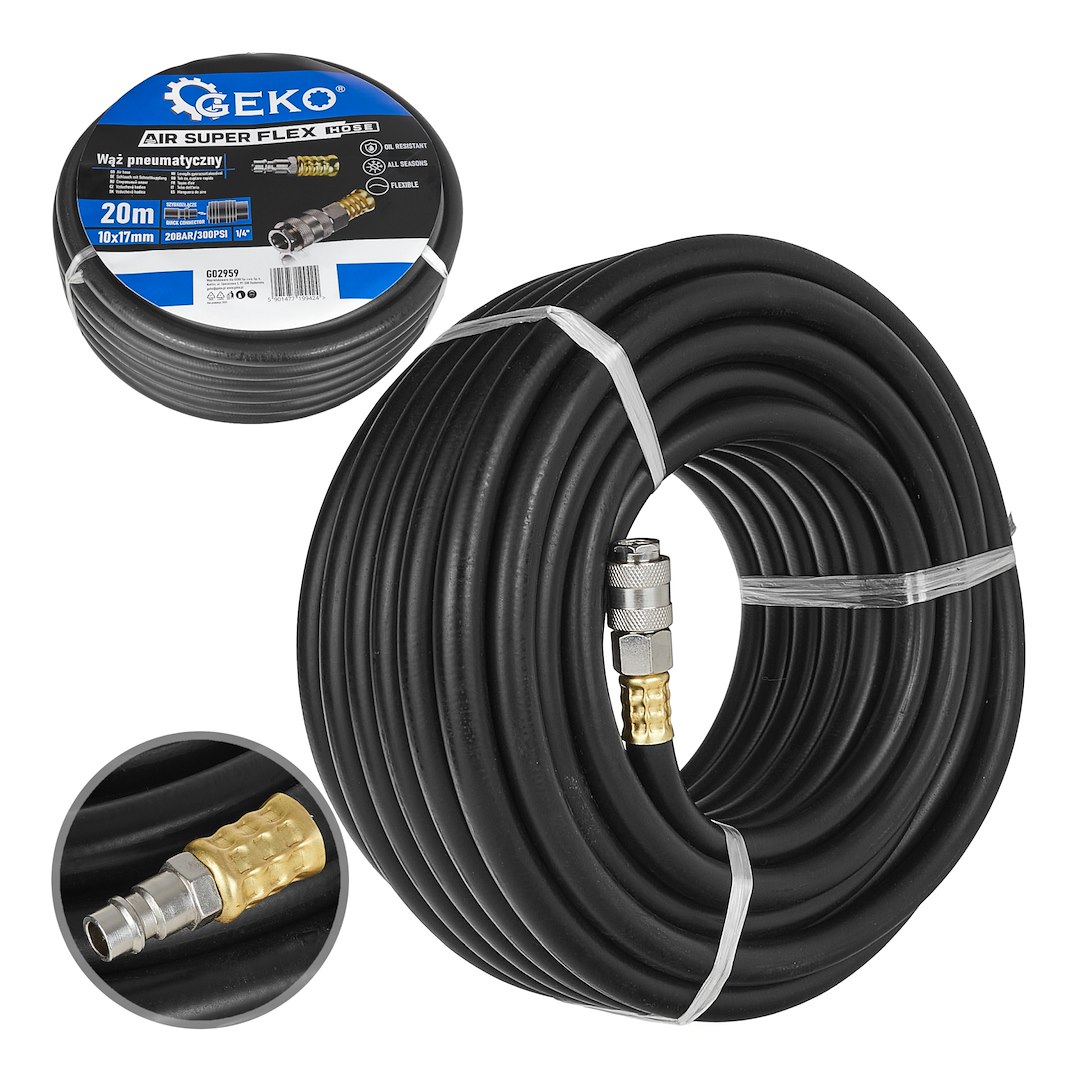 Gaisa gumijas šlauca 20m 10x17mm