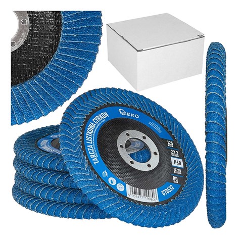 Tarcza listkowa CYRKON  125mm P60  do szlifowania spawów i krawędzi (5/100)