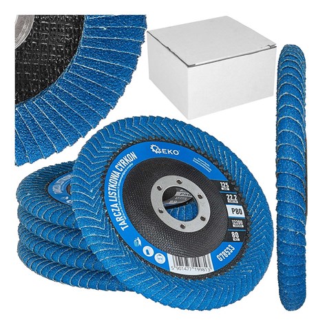 Zirconium flap disc for inguinal weld cavities 125 P80