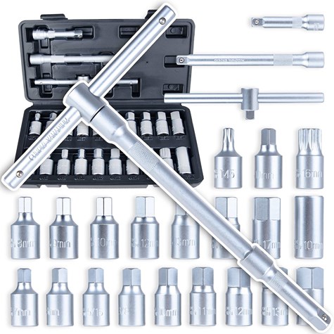 23pcs Quadrilatear and hexoil drainer