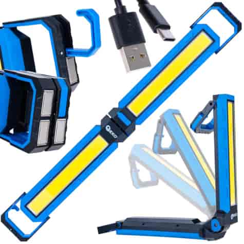 Lampa warsztatowa składana z magnesami LED COB 10W 4000mAh 1000lm (25)