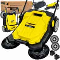 Hand Push Lawn Sweeper for Grass and Leaf 65cm