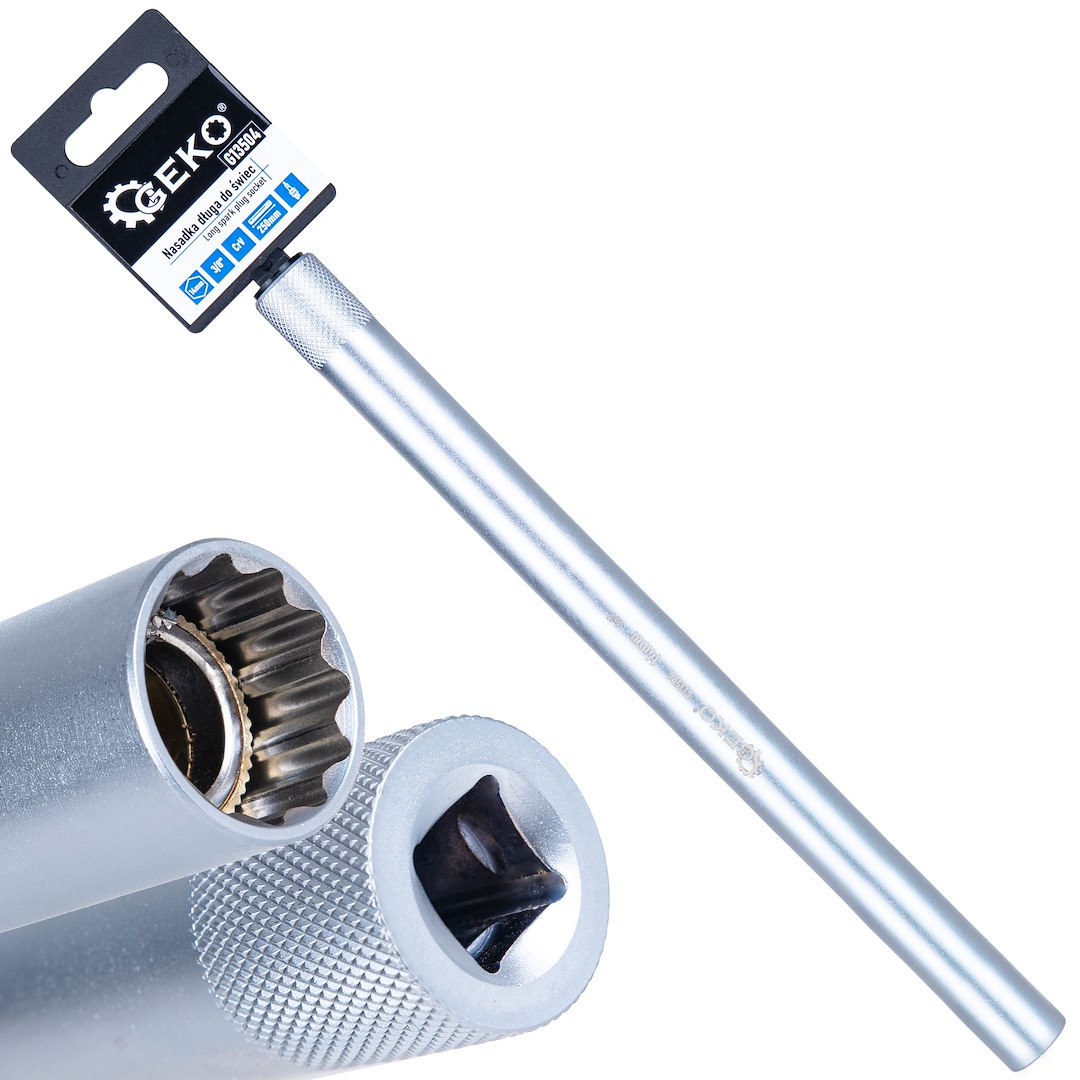 Nasadka długa do świec 14mm 3/8″ 250mm CrV (50)