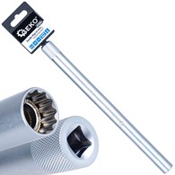 Nasadka długa do świec 14mm 3/8  250mm CrV (50)