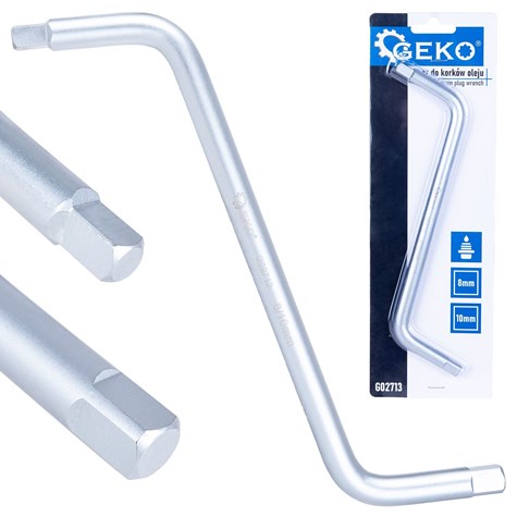 Oil drain plug wrench square 8x10mm