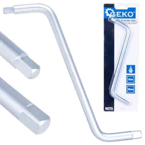 Oil drain plug wrench square 8x10mm
