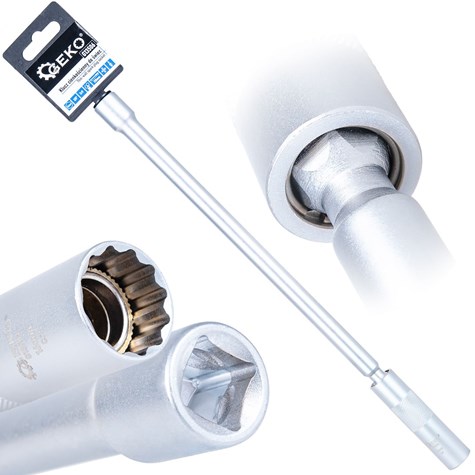 3/8  14mm thin walled spark plug wrench with universal joint