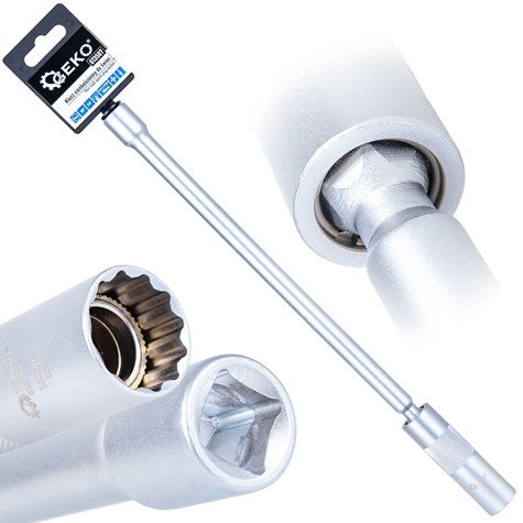 3/8  16mm thin walled spark plug wrench with universal joint