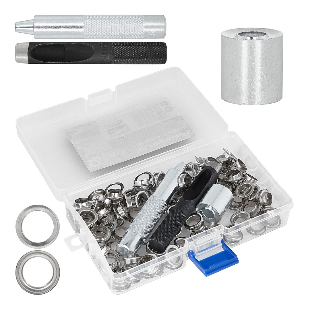 Zestaw oczek do plandeki z zakuwakiem i dziurkaczem (30)