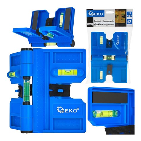 Hinged magnetic post level