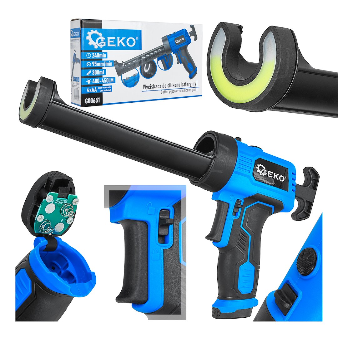 Batteries operated caulk gun