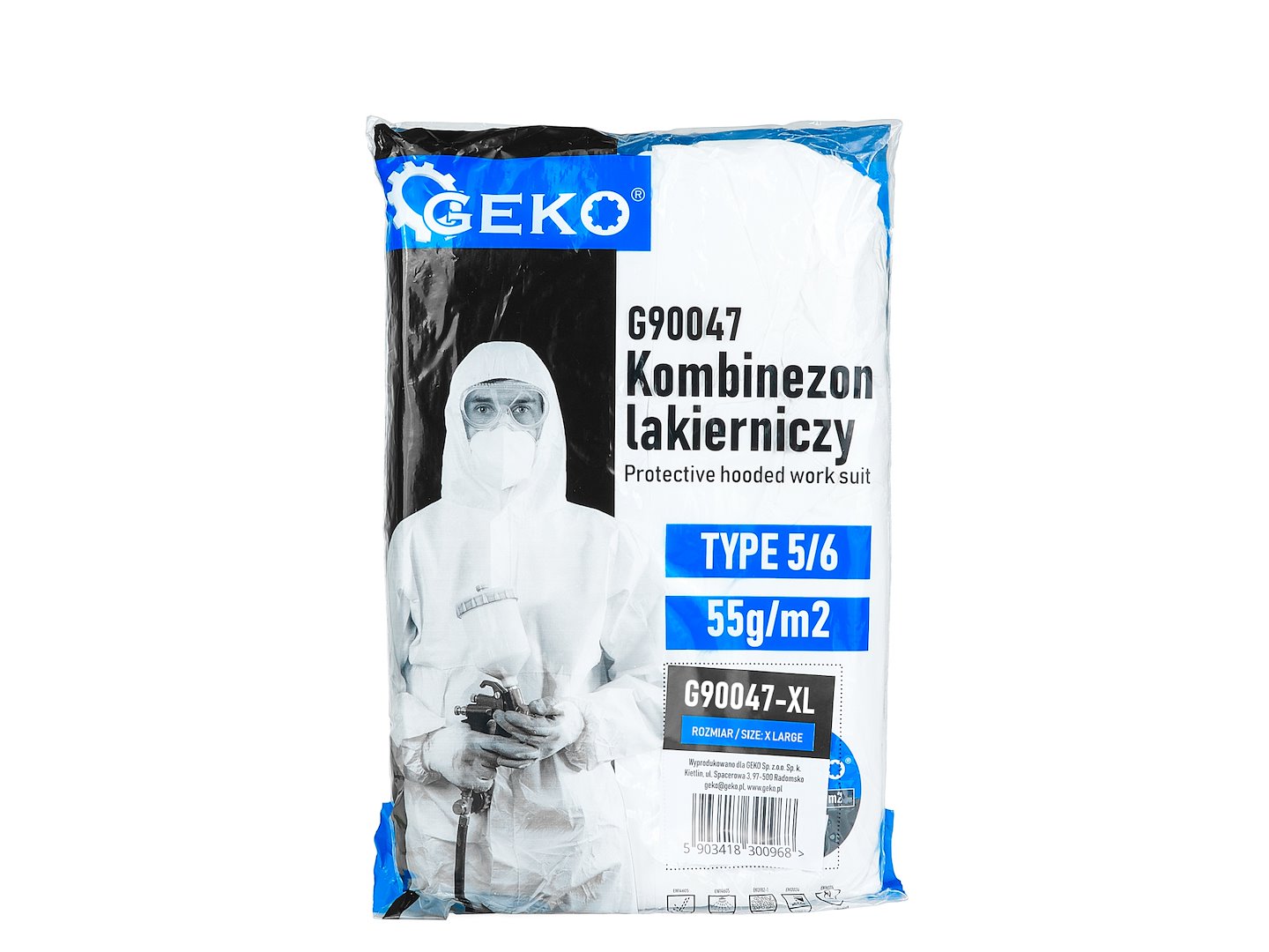 Kombinezon lakierniczy z kapturem 55g/m2 typ 5/6 – rozmiar XL (50) 4