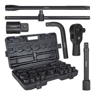 12-point/6-point impact socket set 3/4  & 1  drive 17-65mm 26pcs