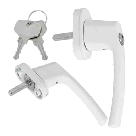 Keyed aluminium window handle