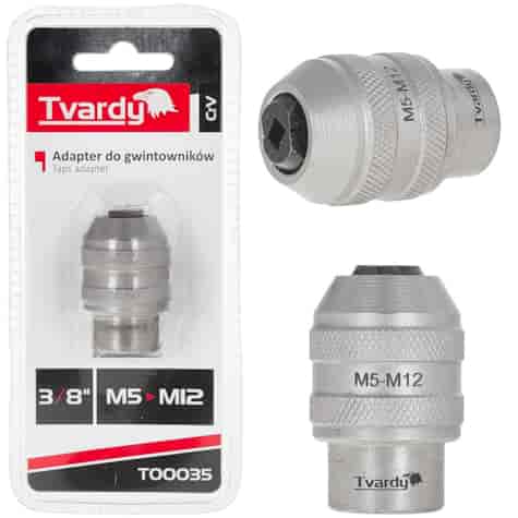 Adapter do gwintowników 3/8  M5-M12 CrV (120)