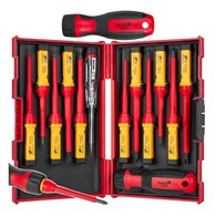Set of 13 insulated VDE screwdrivers