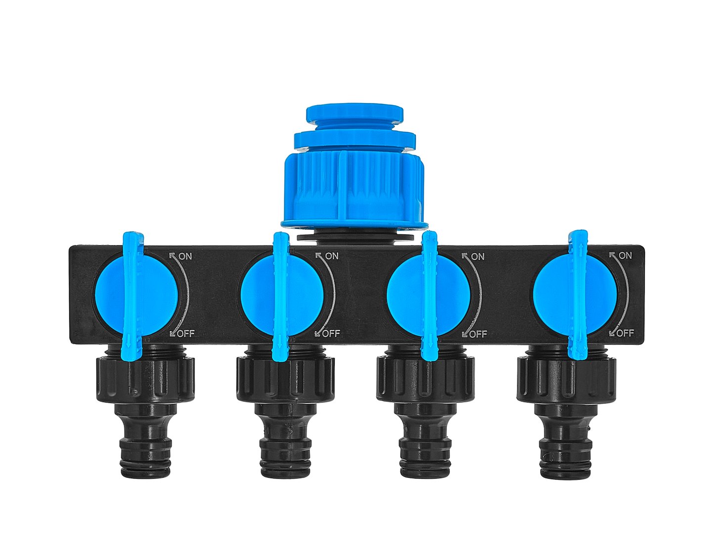 Rozdzielacz z zaworami 4-drożny 3/4″ z redukcją 1/2″ SKY-LINE (12)