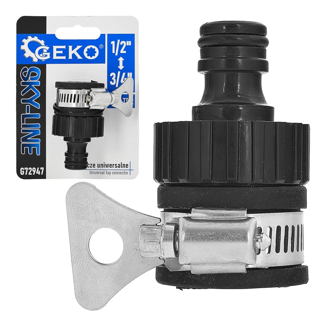 Przyłącze uniwersalne na kran z opaską zaciskową SKY-LINE (100)