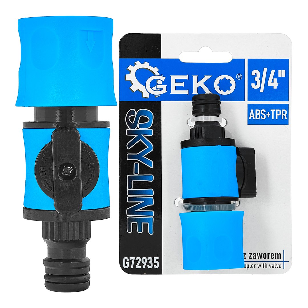 Szybkozłącze z zaworem zakończone nyplem SKY-LINE (100)