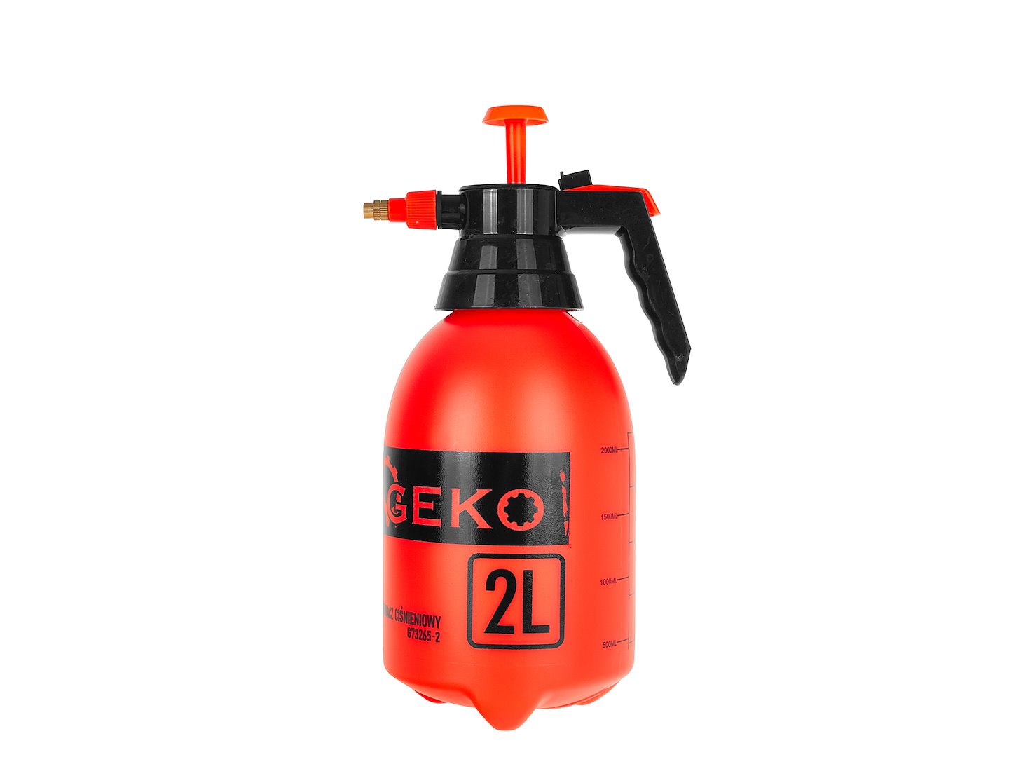 Ruční tlakový postřikovač Geko 2 l, oranžový – G73265-2 2