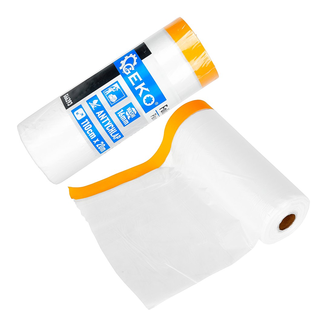 Folia malarska antychlap z taśmą washi 110cm x 20m / 16mm (30)