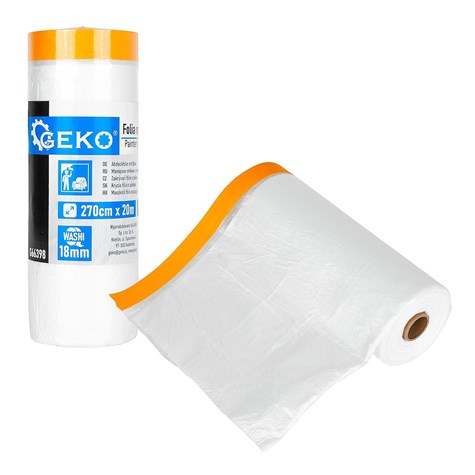 Painter's masking film with washi tape 270cm x 20m / 18mm