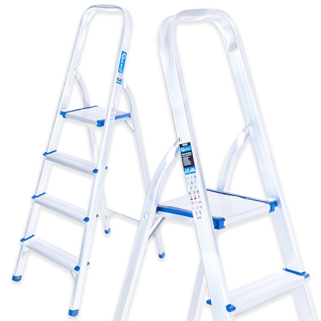 Aluminum 4-step household ladder 150kg