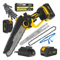 Piła łańcuchowa akumulatorowa 8  w walizce 2x4.0Ah 21V – zestaw XXL (10)