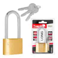 Brass hardened long shackle padlock 50mm BRASS-SERIES