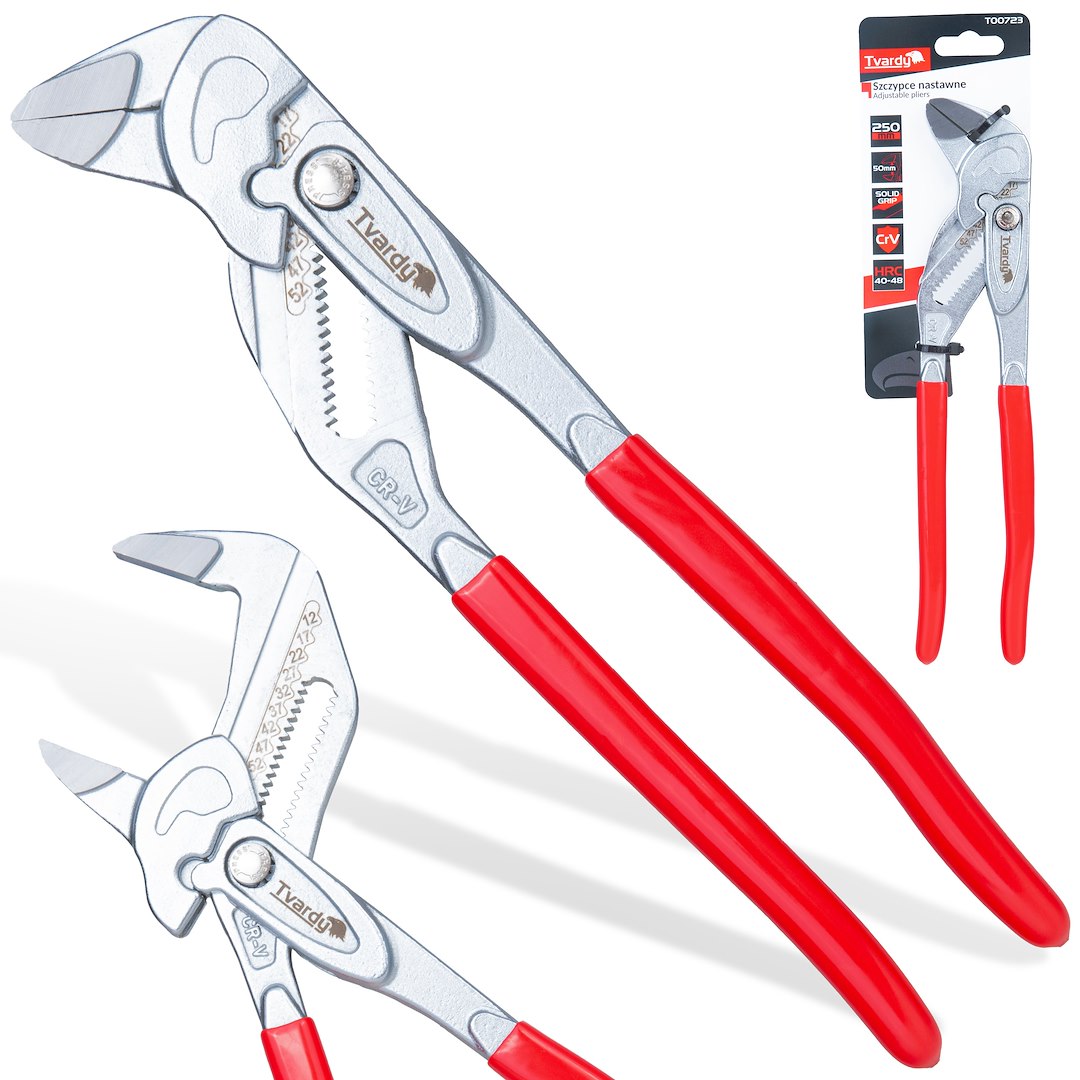 Szczypce nastawne uniwersalne - regulowane 250mm 52mm CrV (6/48) 1
