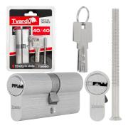Lock cylinder insert 40/40 (nickel color)