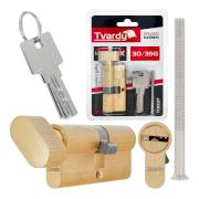 Lock cylinder insert with knob 30/35k (brass color)