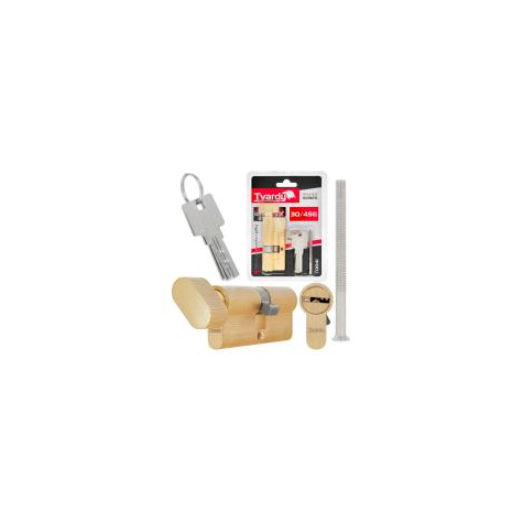 Lock cylinder insert with knob 30/45k (brass color)