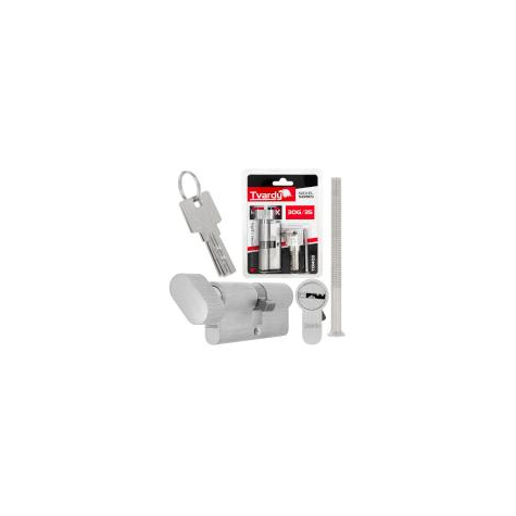 Lock cylinder insert with knob 30k/35 (nickel color)